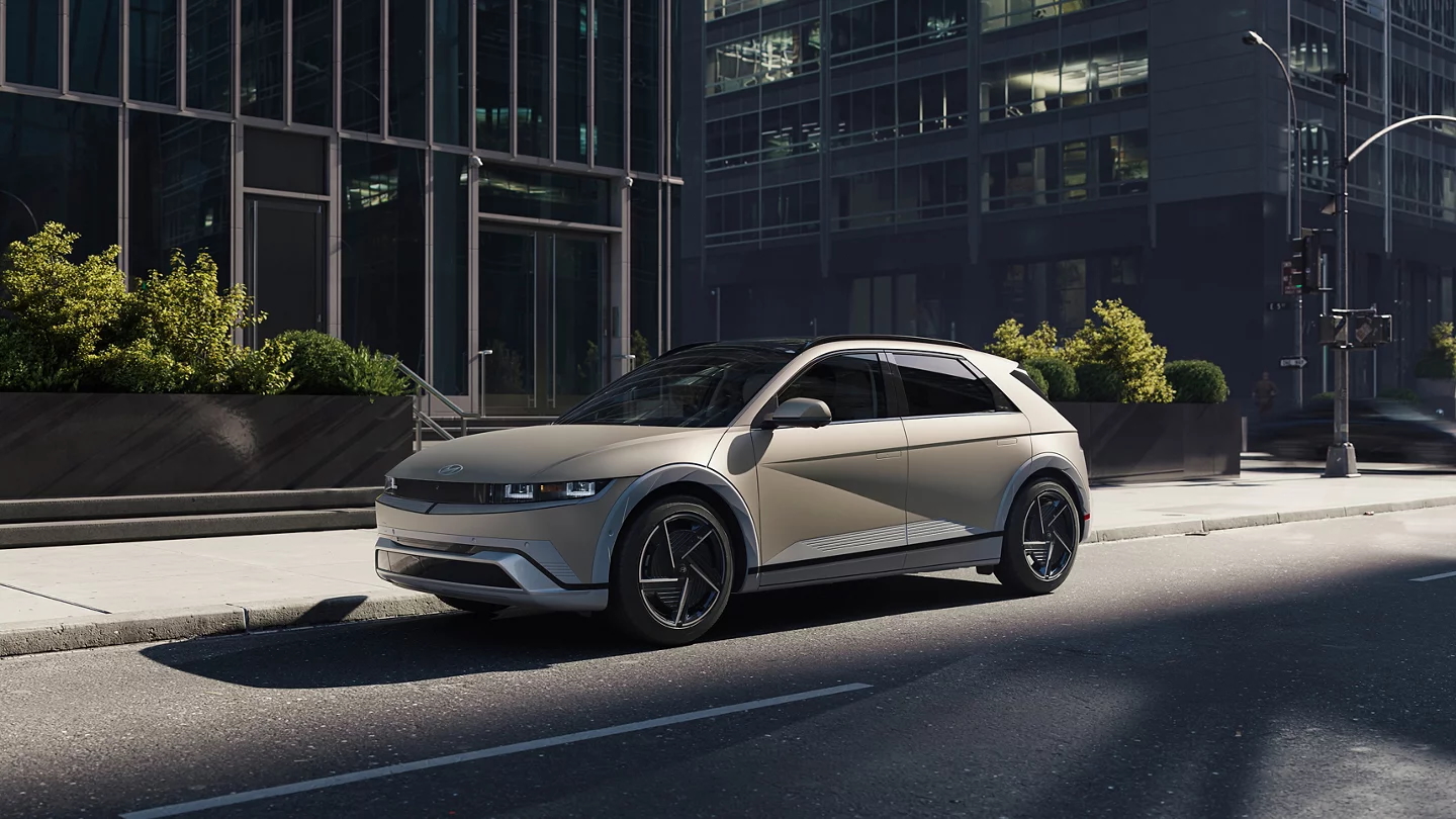 2026 Hyundai IONIQ 5 driving in the city