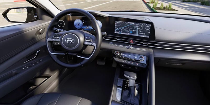 2026 Hyundai Elantra interior dashboard with digital displays