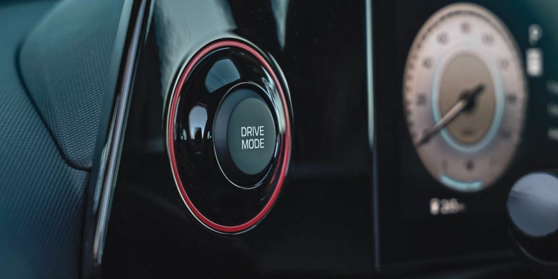 2026 Hyundai Elantra drive mode selector interior detail