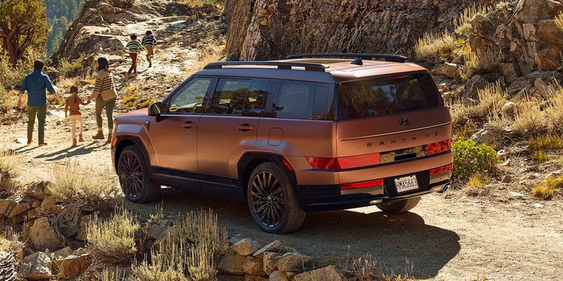 2026 Hyundai Santa Fe SUV exploring rugged outdoor terrain