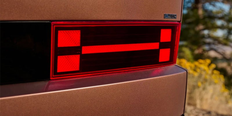 2026 Hyundai Santa Fe taillight design and rear detail