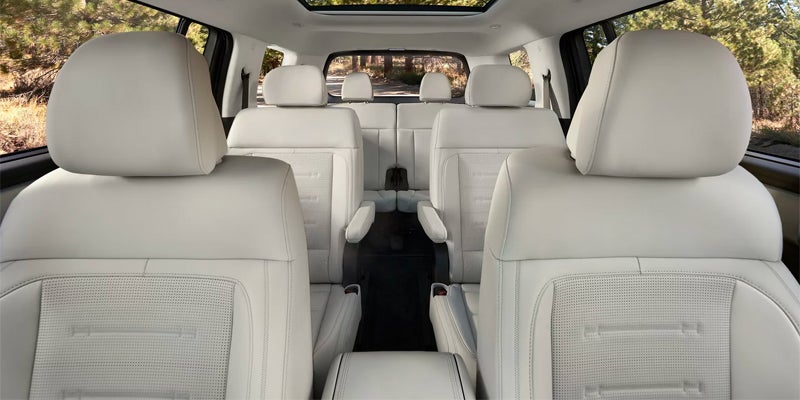 2026 Hyundai Santa Fe interior view of rear passenger seating area
